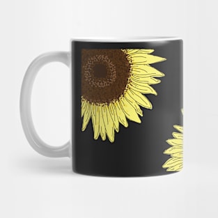 Sunflower Pattern Mug